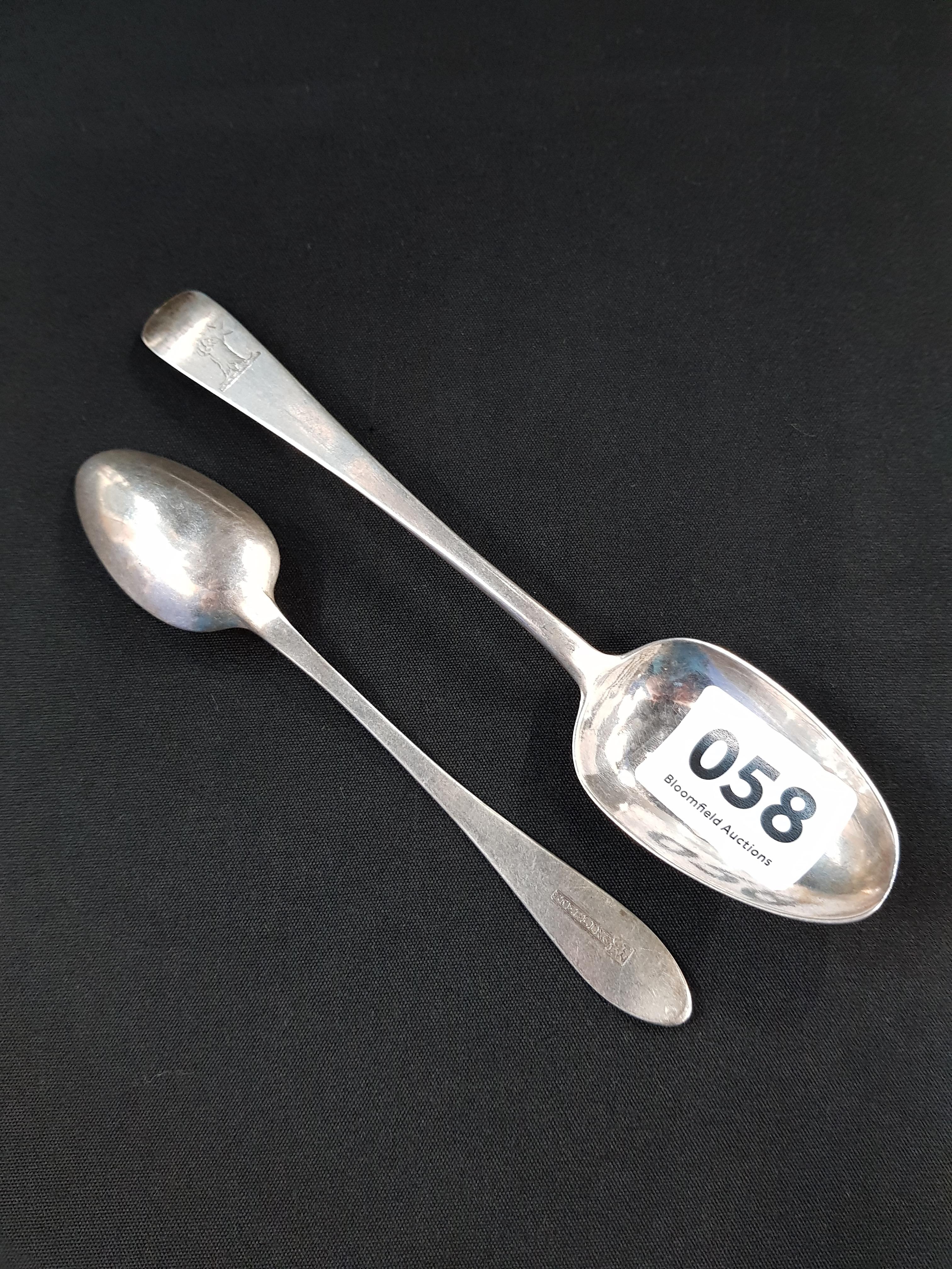 2 IRISH PROVINCIAL TEASPOONS - CORK