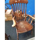 ANTIQUE FARMHOUSE CHAIR