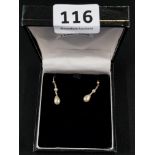 9 CARAT GOLD AND PEARL EARRINGS