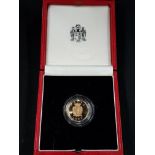 1992 MALTA GOLD SOVEREIGN - 50TH ANNIVERSARY OF THE GEORGE CROSS AWARD TO MALTA - PRODUCTION OF