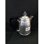 SILVER COFFEE POT BIRMINGHAM 1933 - BARKER BROS LTD CIRCA 9OZ