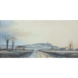 QUANN - OIL - FROSTY MORNING OVER SCRABO HILL