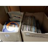2 BOXES OF LP'S AND SINGLES