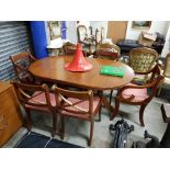 MODERN DINING TABLE AND 6 CHAIRS