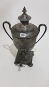 ANTIQUE SILVER PLATED SAMOVAR