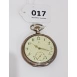 ANTIQUE SILVER OMEGA POCKET WATCH