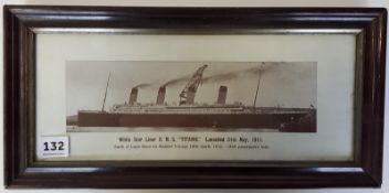 OLD PHOTO PRINT OF TITANIC