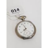 ANTIQUE SOLID SILVER OMEGA POCKET WATCH