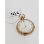 9 CARAT GOLD VERTEX POCKET WATCH BIRMINGHAM 1932/33