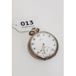 ANTIQUE SOLID SILVER OMEGA POCKET WATCH