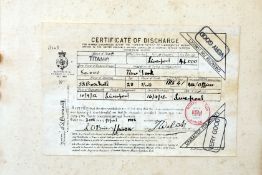 TITANIC DISCHARGE CERTIFICATE OFFICE J.BOXHALL