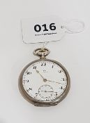 ANTIQUE SOLID SILVER OMEGA POCKET WATCH