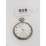 ANTIQUE SOLID SILVER OMEGA POCKET WATCH