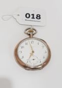 ANTIQUE SOLID SILVER OMEGA POCKET WATCH