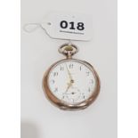 ANTIQUE SOLID SILVER OMEGA POCKET WATCH