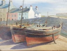 WILLIAM TEULON BLANDFORD FLETCHER - OIL - HARBOUR SCENE