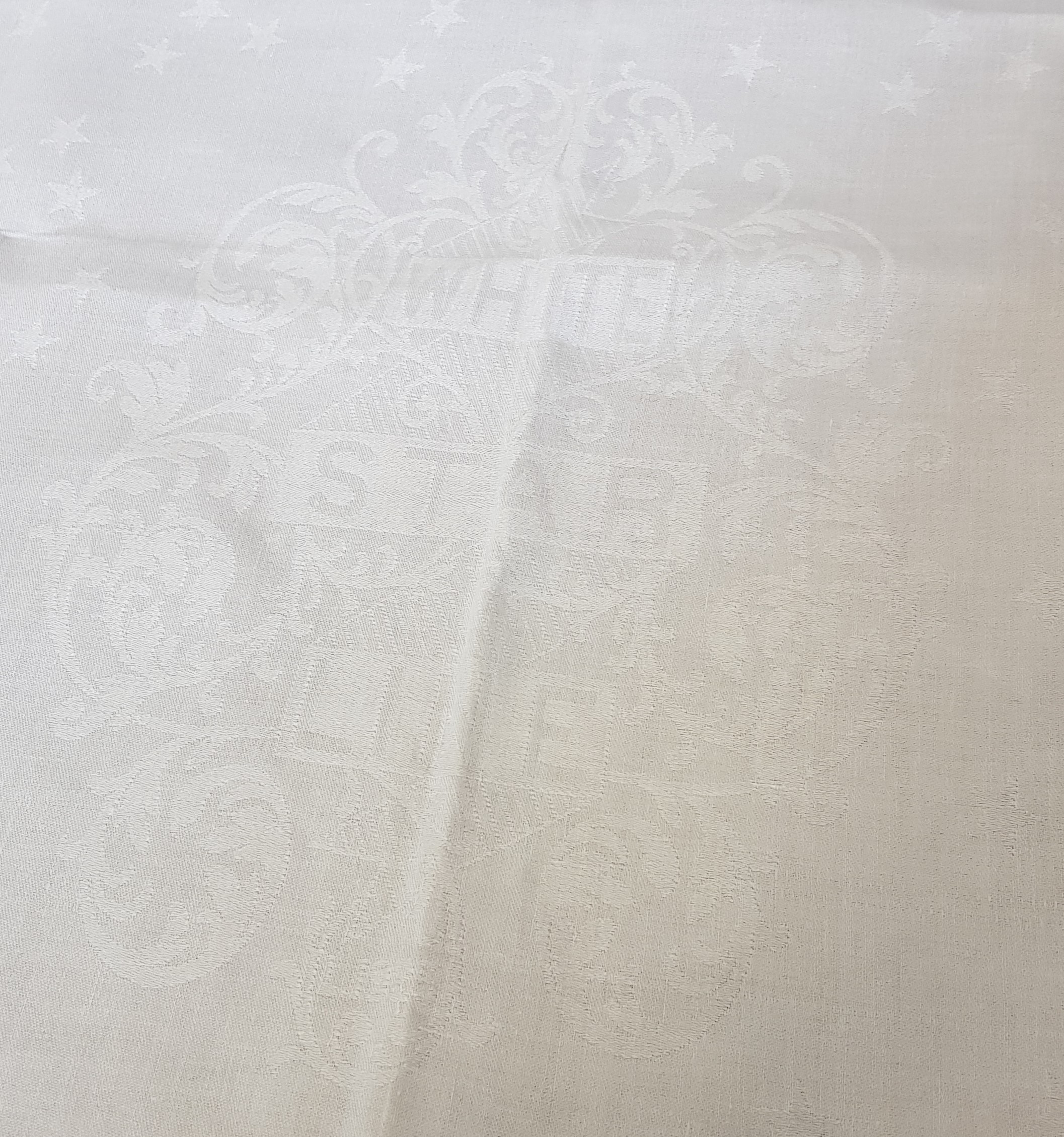WHITE STAR LINE TABLE CLOTH (68''X 55'' APPROX) - Image 2 of 3