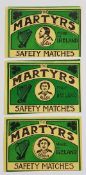 MATCHBOX LABELS UNSTUCK, THESE WERE MATCHBOX LABELS TO RAISE FUNDS - MARTINS ALLEN, LARKIN AND