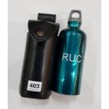 STIG WATER FLASK MARKED RUC COMPLETE WITH LEATHER HOLDER