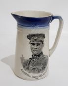 1922 MICHAEL COLLINS COMMEMORATIVE JUG 7X5.5X4 INS BY STAFFORDSHIRE EARTHENWARE. PHOTOGRAPH BY