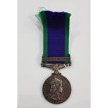 NORTHERN IRELAND SERVICE MEDAL - F/448030 PTE. D.W.M.KENNEDY UDR (ULSTER DEFENCE REGIMENT)