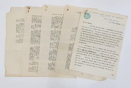 EMMET DALTON DOCUMENTS - A LETTER TO EMMET DALTON FROM THE NEWLY FORMING FOOTBALL ASSOCIATION OF