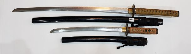 2 DECORATIVE SAMURAI SWORDS