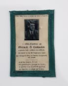 AN ORIGINAL LARGE SIZED MICHAEL COLLINS GREEN SCAPULAR MOST LIKELY FAMILY ISSUE.