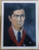 PHILOMENA MCKEOWN - OIL PAINTING OF A YOUNG MICHAEL COLLINS