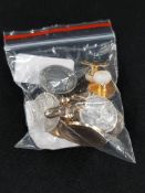 BAG OF CUFFLINKS & COLLAR STUDS