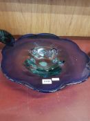 LARGE STUDIO GLASS BOWL/PLATE