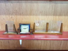 ART DECO CLOCK AND PICTURE FRAMES SET