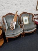 2 REPRODUCTION ARMCHAIRS