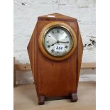 ART DECO WOODEN MANTLE CLOCK