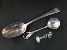 3 SILVER SPOONS (1 GEORGIAN)