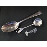 3 SILVER SPOONS (1 GEORGIAN)