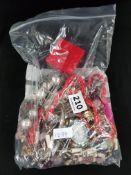 BAG OF COSTUME JEWELLERY