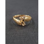 18 CARAT GOLD SNAKE RING