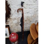 VINTAGE WALKING STICK AND UMBRELLA