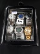 BOX OF 6 WATCHES