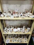 3 SHELF LOTS OF CRESTED WARE