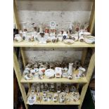 3 SHELF LOTS OF CRESTED WARE