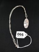 SILVER NECKLACE WITH PENDANT
