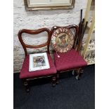 PAIR OF VICTORIAN BALLOON BACKED CHAIRS