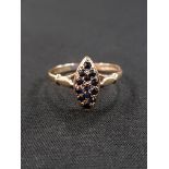 9 CARAT GOLD SAPPHIRE RING