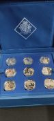 CASED COIN SET COMPLETE 18 PROOF COINS