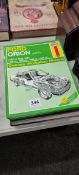 LOT OF OWNERS WORKSHOP MANUALS CAR BOOKS