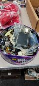 TIN LOT OF JEWELLERY