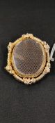 VICTORIAN GOLD (TESTS TO) MOURNING BROOCH