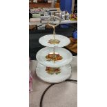 3 TIER CROWN DEVON CAKE STAND